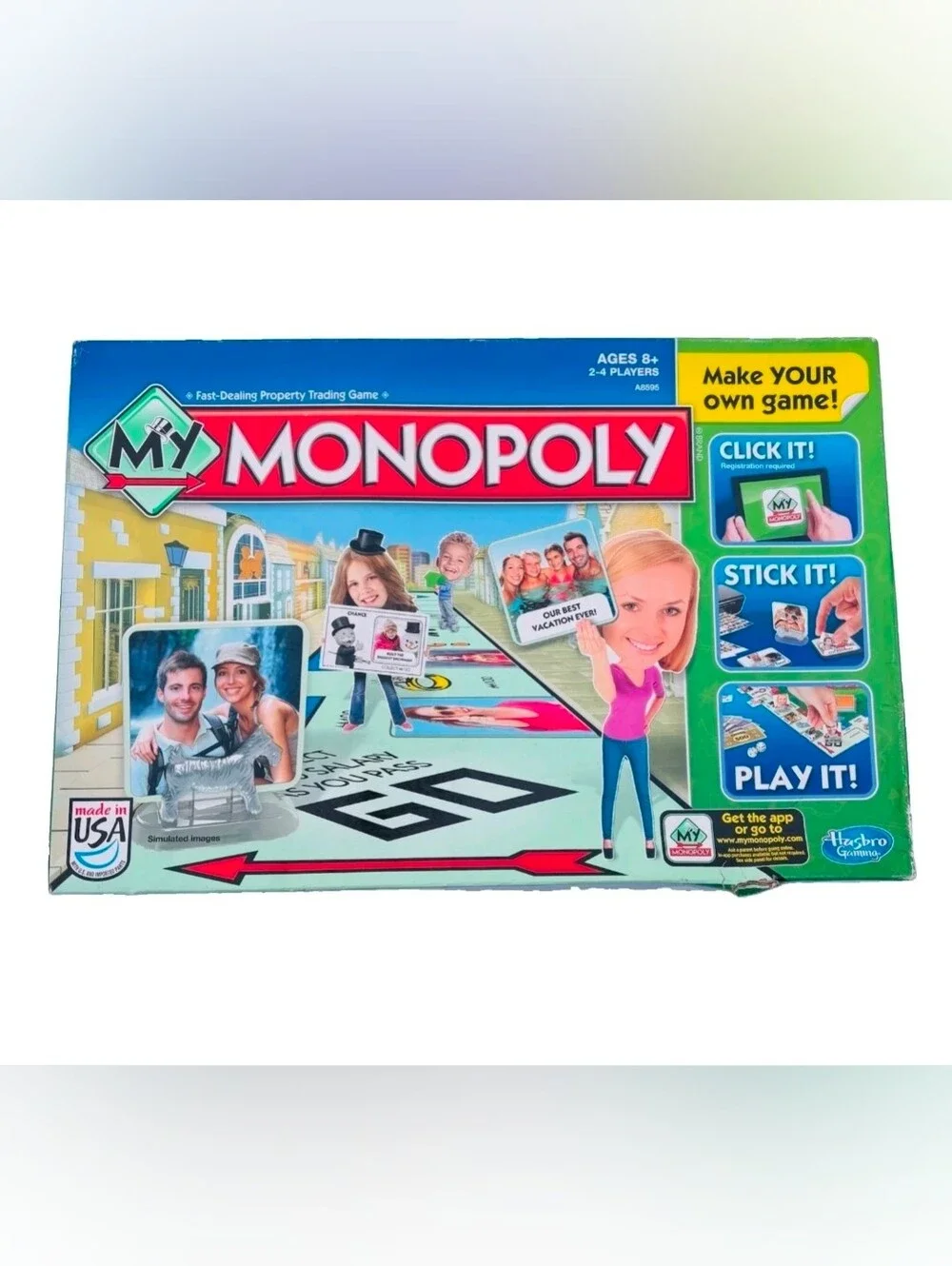 My Monopoly Family Board Game Personalized Customizable Version Hasbro 2014 New